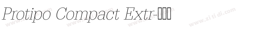 Protipo Compact Extr字体转换
